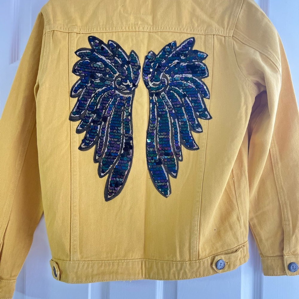Yellow Jean Jacket with Classic Design